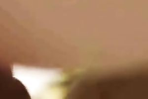 Gently sitting on a throbbing pecker of my spouse on webcam