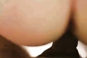 Gently sitting on a throbbing pecker of my spouse on webcam