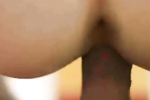 Gently sitting on a throbbing pecker of my spouse on webcam