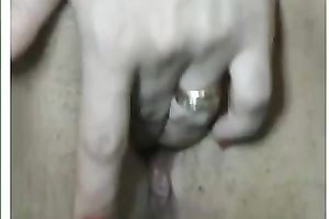 Mom in nylons entertains herself by fingering her vagina