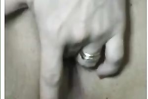 Mom in nylons entertains herself by fingering her vagina