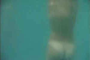 The miniature white skin bodies of delectable European legal age teenagers filmed underwater