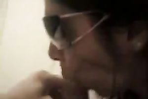 Cool older woman is giving me a blowjob like a pro