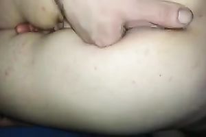 Amateur hussy acquires her rectal hole fingered in homemade movie scene