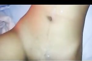 Shaved Indian cum-hole drilled in missionary position on POV tape