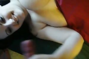 Big milk sacks of my snow white girlfriend give me a biggest boner