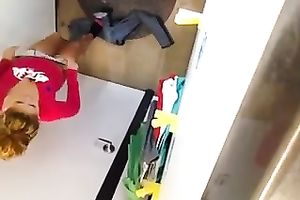 Hidden livecam episode with my sexy and slender college girlfriend