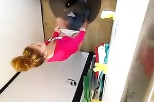 Hidden livecam episode with my sexy and slender college girlfriend