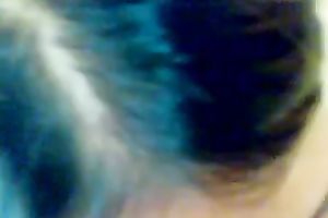 Attractive babe sucks my dick and receives a mouthful of cum