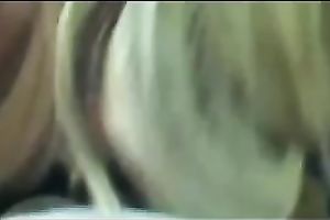 Magnificent golden-haired black cock sluts is truly very lewd to smack BBC