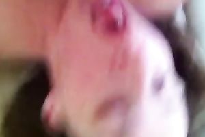 My hungry girlfriend sucks my rod until this babe receives the cum this babe wishes