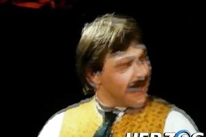 Lewd woman acquires screwed by a scarcely any guys in a weird retro sex movie scene