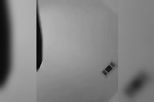 Demonstrating my perfect ebon a-hole for the web camera