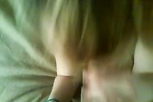 This trashy hoochie looks sexy with a wang in her ribald face hole