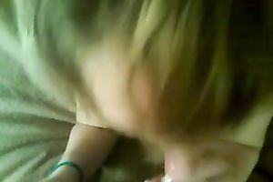 This trashy hoochie looks sexy with a wang in her ribald face hole