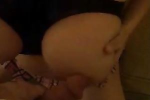 Raunchy looking floozy with giant bumpers lets me titty fuck her