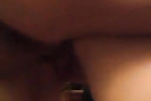 Got jizzed a massive cum shot on her abdomen after that babe gt screwed by 2 dongs