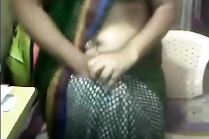 Fat Indian milf demonstrates her scoops and a-hole for the cam