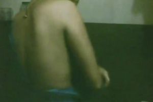 Chubby Indian slutwife with large natural wobblers takes shower in the washroom