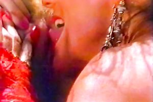 Blond head mind blowing tramp got her face hole attacked by bunch of schlongs