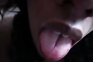 Black legal age teenager wench takes shlong in her hawt lip throat and receives jizzed