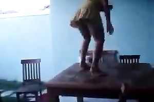 Seductive Hispanic playgirl is shaking her arse in a lewd manner