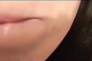 My girlfriend is engulfing my swollen rod in the toilet room