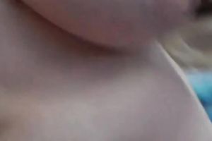 Chunky aged white white women exposed in daybed filmed on cam
