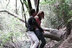 Amazing outdoor episode with me fucking my GF in the woods