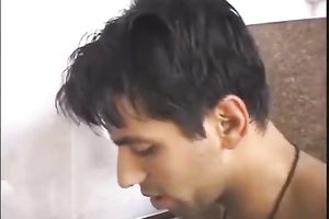 Blonde sweetheart ends up in the wrong shower and acquires double penis