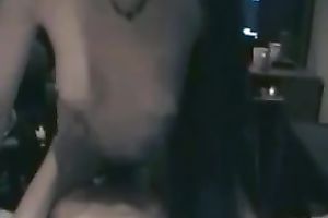 My lustful white bitch groans crazily whilst riding my wood in POV movie