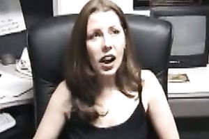 Just my colleague ally goes down for a amiable fellatio