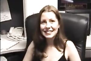 Just my colleague ally goes down for a amiable fellatio