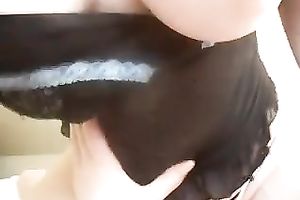 Busty girlfriend sits on my dick and it feels great