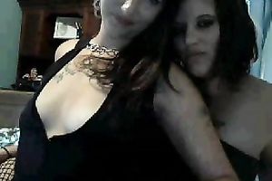 Incredibly lustful lesbian babes put on a nice show for me