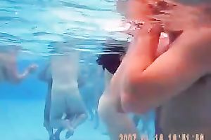 It is the most excellent swimming pool ever and there is no shortage of hawt in nature's garb babes