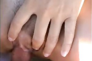 My breasty milf girlfriend and I on the beach having enjoyment