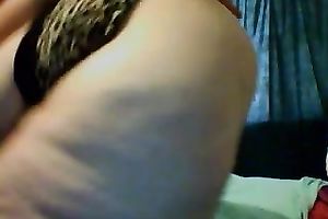 Incredibly fat brunette hair mom shows her biggest belly and booty