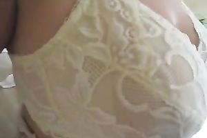 Spraying my seed all over my wife's large succulent whoppers