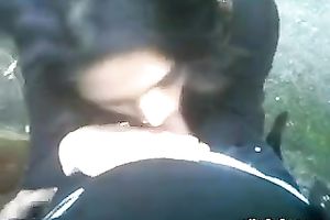 Beautiful Indian cheating wife with large billibongs gives head outdoor