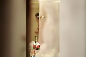 Hidden webcam video with my ex fuckbuddy taking a shower