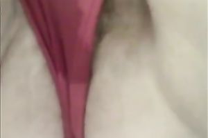 When I touch her furry snapper this babe receives moist indeed fast