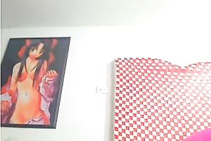 Stunning black skin youthful hottie on cam masturbates