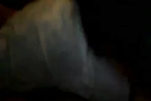 Fugly brunette hair doxy gives me a head with her stinky throat