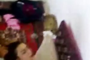 Brunette college white bitch receives her coochie gangbanged unfathomable by my buddy