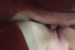 Close up clip with me invading my wifey's smooth vagina