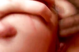 Well-endowed Molly blows and receives her soaked vagina team-fucked