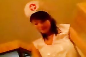 Busty nurse from Hong Kong saves my life and straddles me on top