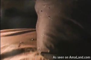 Slutty dilettante brunette hair legal age teenager giving head and getting jizzed