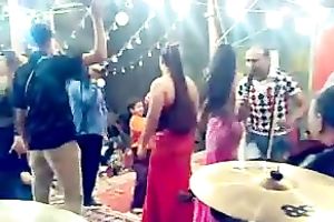 Sensual belly-dancers get caught on my hidden webcam at a party